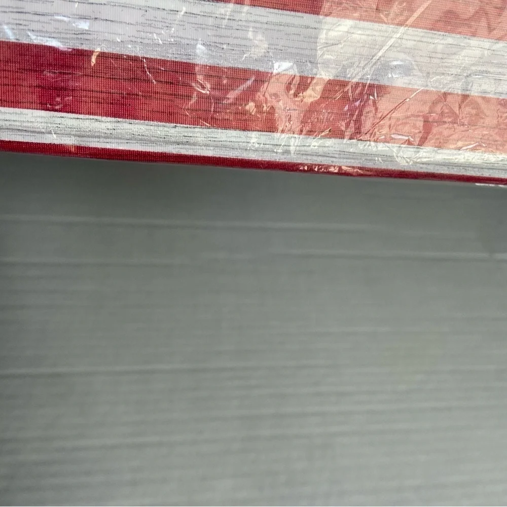 American Flag Plastic Table Cover Leak Proof  American Greetings 48in X 88 in